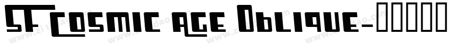 SF Cosmic Age Oblique字体转换